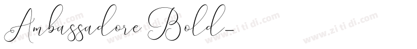 Ambassadore Bold字体转换
